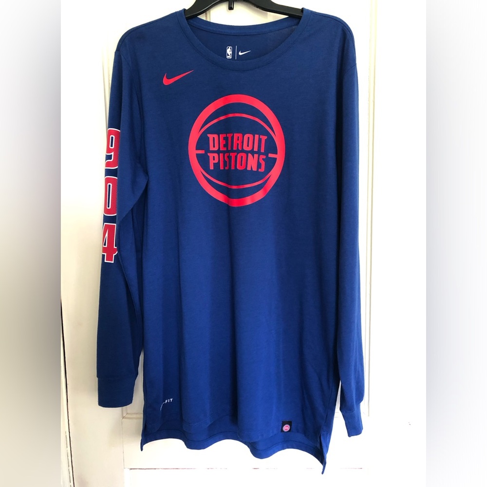 Nike Detroit Pistons 89, 90, 04 Long Sleeve Shirt